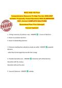 NVCC RAD 105 Final  Comprehensive Resource To Help You Ace 2026-2027  Includes Frequently Tested Questions With ELABORATED  100&percnt; Correct COMPLETE SOLUTIONS  Guaranteed Pass First Attempt&excl;&excl;  Current Update&excl;&excl; 