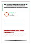 CBSPD CERTIFICATION EXAM STUDY GUIDE&vert;QUESTIONS AND 100&percnt; CORRECT WELL DETAILED ANSWERS&vert;LATEST UPDATE&excl;&excl;&excl;&excl;&excl;&excl;2026&vert;GUARANTEED PASS&vert;GRADED A&plus;&vert;VERIFIED