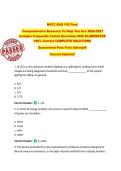 NVCC RAD 105 Final  Comprehensive Resource To Help You Ace 2026-2027  Includes Frequently Tested Questions With ELABORATED  100&percnt; Correct COMPLETE SOLUTIONS  Guaranteed Pass First Attempt&excl;&excl;  Current Update&excl;&excl;