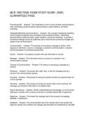 MCS 1000 FINAL EXAM STUDY GUIDE 2026 GUARANTEED PASS