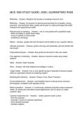 MCS 1000 STUDY GUIDE 2026 GUARANTEED PASS