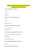 HURST REVIEW III QUESTIONS WITH COMPLETE SOLUTIONS