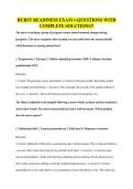 HURST READINESS EXAM 1-QUESTIONS WITH COMPLETE SOLUTIONS