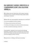 ENA EMERGENCY NURSING ORIENTATION 3&period;0 COMPREHENSIVE SCRIPT 2026 SOLUTIONS VERIFIED A&plus;