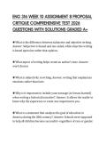 ENG 316 WEEK 10 ASSIGNMENT 8 PROPOSAL CRITIQUE COMPREHENSIVE TEST 2026 QUESTIONS WITH SOLUTIONS GRADED A&plus;