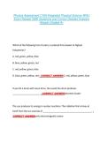 Physics Assessment C165 Integrated Physical Science WGU  Exam Newest 2026 Questions and Correct Detailed Answers  Already Graded A&plus; 