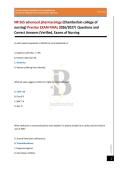 NR 565 advanced pharmacology &lpar;Chamberlain college of nursing&rpar; Practice EXAM FINAL 2026&sol;2027&vert; Questions and Correct Answers &lpar;Verified&comma; Exams of Nursing