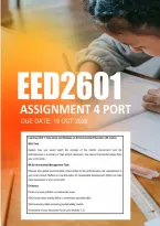 EED2601 Assignment  4 Semester  2 Answers 2026 - Due 28 October 2026