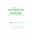 NR 507 Advanced Pathophysiology Week 2 EDAPT&colon; Understanding Cardiovascular Disorders NEW VERSION UPDATE FALL 2026&sol;2027 Chamberlain College of Nursing