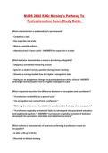 NURS 2602 EAQ&colon; Nursing's Pathway To Professionalism Exam Study Guide 