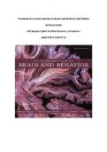     Test Bank for an Introduction to Brain and Behavior 6th Edition by Bryan Kolb &vert;All Chapters &vert;Q&A Verified Answers &vert; Graded A&plus; &vert;ISBN 9781319107376