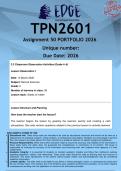 TPN2601 Assignment 50 PORTFOLIO &lpar;FOR ALL SUBJECTS&rpar; 2026 - DISTINCTION GUARANTEED