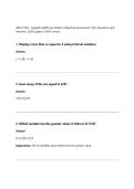 WGU C784 - Applied Healthcare Statistics Objective Assessment &vert; OA &vert; Questions and Answers &vert; 2026 Update &vert; 100&percnt; Correct&period;