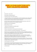 NBME 30 EXAM QUESTIONS WITH RIGHT VALIDATED ANSWERS&period;