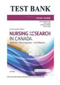Nursing Research in Canada &ndash; Test Bank&comma; 4th Edition by Mina Singh&comma; Cherylyn Cameron&comma; Geri LoBiondo-Wood&comma; and Judith Haber&comma; Complete Practice Questions and Answers