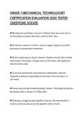 GRADE 1 MECHANICAL TECHNOLOGIST CERTIFICATION EVALUATION 2026 TESTED QUESTIONS SOLVED