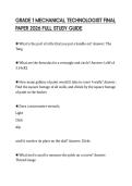 GRADE 1 MECHANICAL TECHNOLOGIST FINAL PAPER 2026 FULL STUDY GUIDE