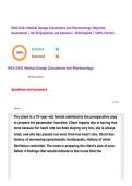 WGU D441 Medical Dosage Calculations and Pharmacology Objective Assessment &vert; OA 56 Questions and Answers &vert; 2026 Update &vert; 100&percnt; Correct&period;