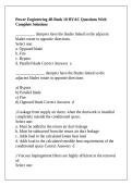 Power Engineering 4B Book 10 HVAC Questions With Complete Solutions