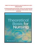 COMPLETE TEST BANK FOR THEORETICAL BASIS FOR NURSING SIXTH&comma; NORTH AMERICAN EDITION BY MELANIE MCEWEN PHD RN &lpar;AUTHOR&rpar;&comma; EVELYN M&period; WILLS PHD RN &lpar;AUTHOR&rpar;- ALL 23 CHAPTERS COVERED&vert; TEST BANK WITH VERIFIED ANSWERS&vert; UPDATED 2026 EDITION