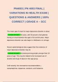 PN4003 &vert; PN 4003 FINAL &vert; VARIATIONS IN HEALTH EXAM &vert; QUESTIONS & ANSWERS &vert; 100&percnt; CORRECT &vert; GRADE A &ndash; SCC 