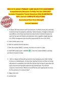 WGU D118 ADULT PRIMARY CARE OBJECTIVE ASSESSMENT  Comprehensive Resource To Help You Ace 2026-2027  Includes Frequently Tested Questions With ELABORATED  100&percnt; Correct COMPLETE SOLUTIONS  Guaranteed Pass First Attempt&excl;&excl;  Current Update&excl;&excl;