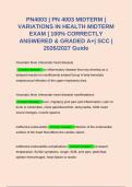PN4003 &vert; PN 4003 MIDTERM &vert; VARIATIONS IN HEALTH MIDTERM EXAM &vert; 100&percnt; CORRECTLY ANSWERED & GRADED A&plus;&vert; SCC &vert; 2026&sol;2027 Guide