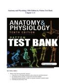 Anatomy and Physiology 10th Edition Patton Test Bank &lpar;All chapters complete&comma; 100&percnt; Verified Answers&rpar;