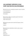 LEAD ABATEMENT SUPERVISOR 2 EXAM SCRIPT 2026 PRACTICE SOLUTION BUNDLED