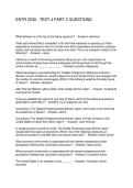 ENTR 2030 - TEST 4 PART 2 QUESTIONS