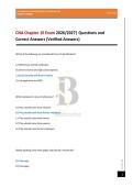 CNA Chapter 10 Exam 2026&sol;2027&vert; Questions and Correct Answers &lpar;Verified Answers&rpar;