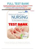 Maternal Newborn Nursing Test Bank &vert; Complete Chapters Questions & Answers &vert; Updated 2025&ndash;2027
