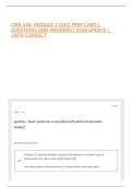 CMN 548- MODULE 2 QUIZ PREP CARD &vert; QUESTIONS AND ANSWERS &vert; 2026 UPDATE &vert; 100&percnt; CORRECT