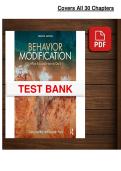 Behavior Modification Practice Exam 2026 &lpar;PDF&rpar; &vert; Psychology &vert; University