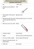 NTN FireTeam Test Practice Guide 2026 Questions with Answers