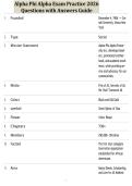 Alpha Phi Alpha Exam Practice 2026 Questions with Answers Guide