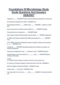 Foundations Of Microbiology Study  Guide Questions And Answers  2026&sol;2027 