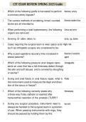 Certified Surgical Technologist &lpar;CST&rpar; EXAM REVIEW SPRING 2025 Guide