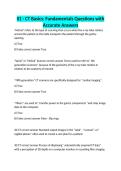 01 - CT Basics&colon; Fundamentals Questions with Accurate Answers