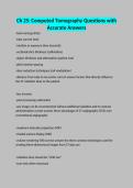 Ch 25&colon; Computed Tomography Questions with Accurate Answers