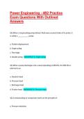 Power Engineering - 4B2 Practice Exam Questions With Outlined Answers