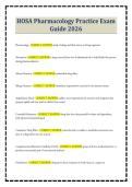 HOSA Pharmacology Practice Exam Guide 2026