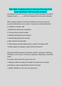 NSG 6660&colon; Fundamentals of Advanced Nursing Final Exam Questions with Accurate Answers