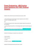 Power Engineering - 4B9 Practice Exam Questions And 100&percnt; Outlined Answers