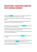 NR548 EXAM 1 QUESTIONS COMPLETE WITH VERIFIED ANSWERS