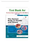 Test Bank for The Human Body in Health and Illness 8th Edition by Herlihy