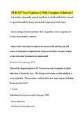 NUR 147 Test 5 Quizzes &vert; With Complete Solutions&excl;