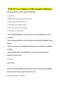 NUR 147 Test 3 Quizzes &vert; With Complete Solutions&excl;