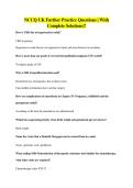 NCCQ UK Further Practice Questions &vert; With Complete Solutions
