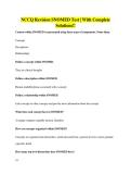 NCCQ Revision SNOMED Test &vert; With Complete Solutions